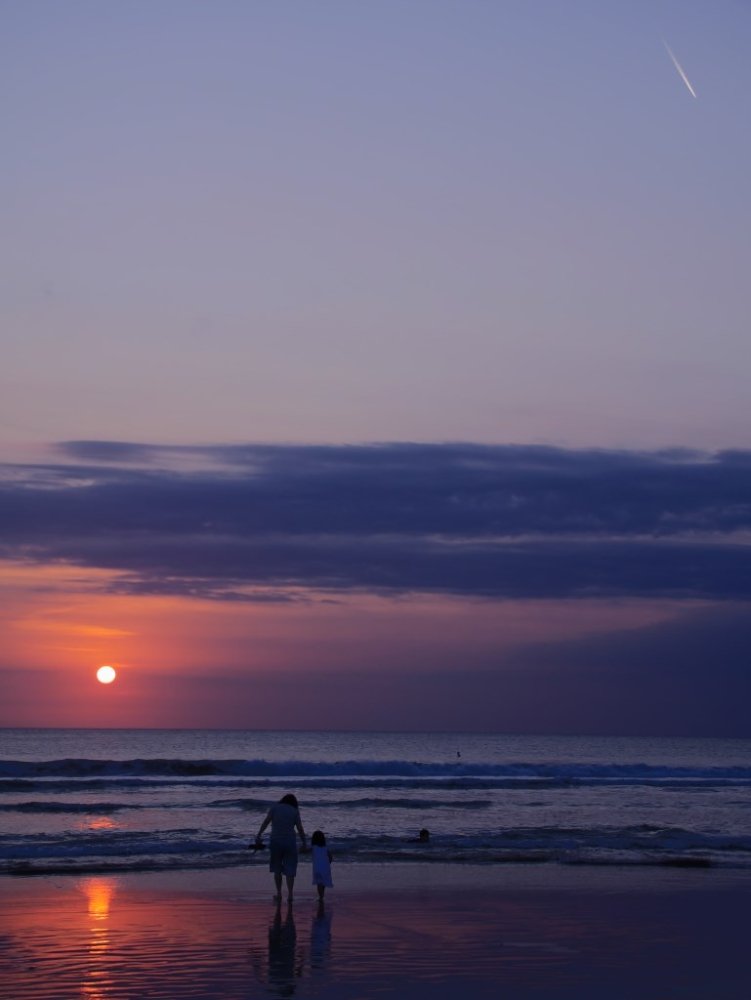 Skytrail over Kuta beach, Bali