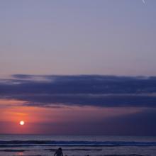 Skytrail over Kuta beach, Bali